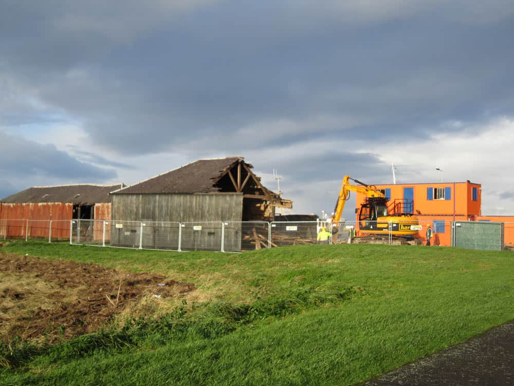 Quay-End-Doug Red shed on Glencaple Quay